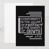 JFK-offerte Kaart (Voorkant / Achterkant)