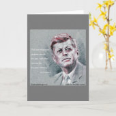 JFK & offerte Kaart (Gele Bloem)