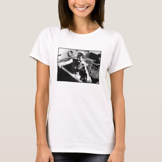 JFK op PT-109 T-shirt (Voorkant)