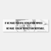 JFK Peaceful Revolution Quote Bumpersticker (Voorkant)