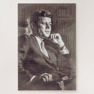 JFK Portrait Legpuzzel