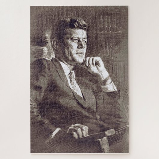 JFK Portrait Legpuzzel (Verticaal)