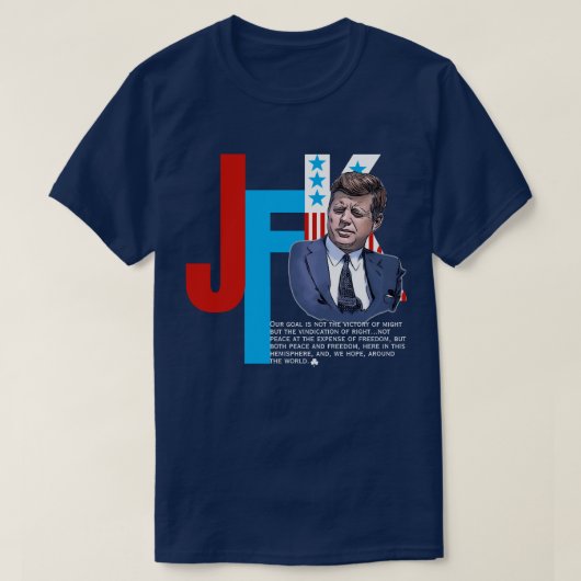 JFK PRESIDENTIEEL AMBT T-SHIRT (Design voorkant)