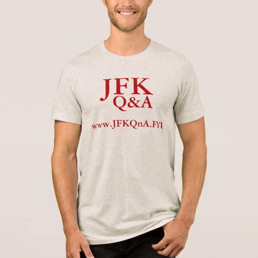 JFK Q&A Tri-Blend SHIRT (Voorkant)