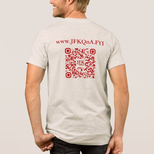 JFK Q&A Tri-Blend SHIRT (Achterkant)