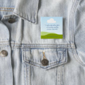 JFK-quote ~ Anti-sociale conformiteit Vierkante Button 5,1 Cm (In situ)