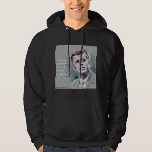 JFK & Quote Hoodie (Voorkant)