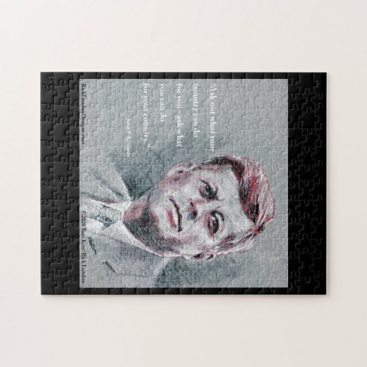 JFK & Quote Legpuzzel (Horizontaal)