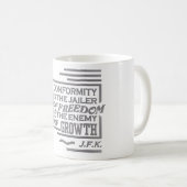 JFK quote mok - kies stijl en kleur (Voorkant rechts)