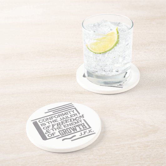 JFK quote onderzetter (Zijkant)