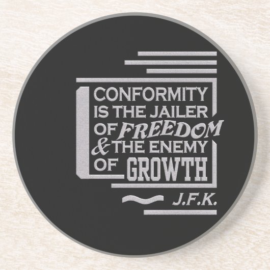 JFK quote onderzetter (Voorkant)