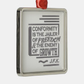 JFK quote ornament (Rechts)