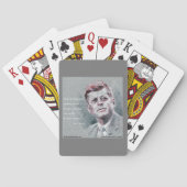 JFK & Quote Pokerkaarten (Achterkant)