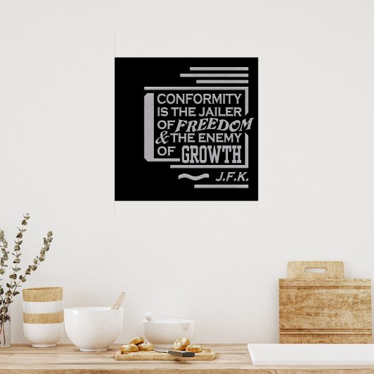 JFK quote poster (Keuken)