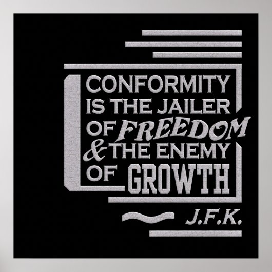 JFK quote poster (Voorkant)
