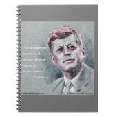 JFK & Quote spiraal Notitieboek (Voorkant)