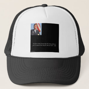 JFK Redt de rijken & armen citaat Trucker Pet