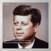 JFK REpair het Poster van het Citaat van de Rij Fa (Voorkant)
