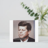 JFK Repareer Het Dak Bekende Quote Briefkaart (Staand voorkant)