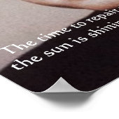 JFK Repareer Het Dak Bekende Quote Poster (Hoek)