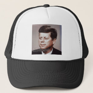 JFK Repareer het Dak Beroemde Quote Trucker Pet