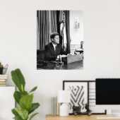 JFK richt zich op de natie Poster (Thuiskantoor)