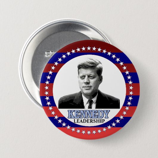 JFK RONDE BUTTON 7,6 CM (Voorkant /achterkant)