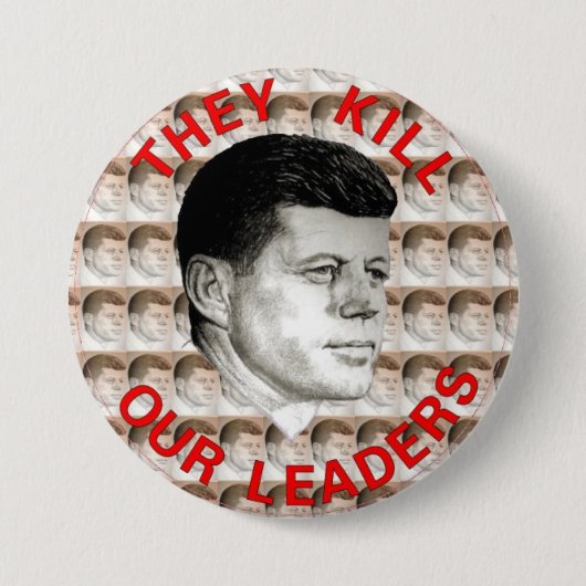 JFK RONDE BUTTON 7,6 CM (Voorkant)