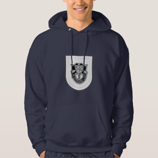 JFK Special Warfare Center en School flash 2 Hoodie (Voorkant)