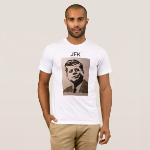 JFK T-Shirt Geschilderd door Mark Elsen en geprodu