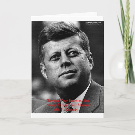 JFK "Vergeef niet vergeet" Gifts & Kaart van het c (Voorkant)