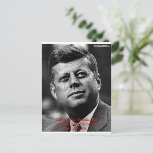 JFK "Vergeef niet vergeet" Gifts & Kaart van het c (Staand voorkant)