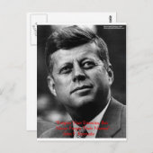 JFK "Vergeef niet vergeet" Gifts & Kaart van het c (Voorkant / Achterkant)