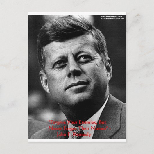 JFK "Vergeef niet vergeet" Gifts & Kaart van het c (Voorkant)
