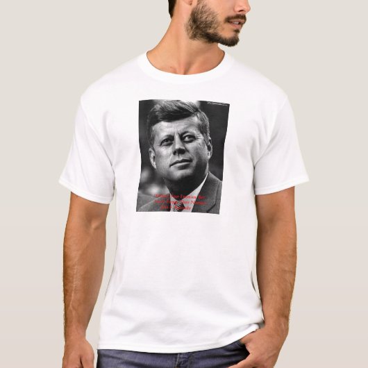 JFK "Vergeef niet vergeet" Gifts & Kaart van het c T-shirt (Voorkant)