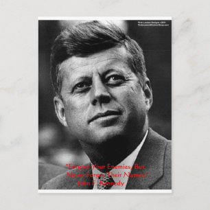 JFK "Vergeef niet, vergeet niet" Wijsheid Quote Ca Briefkaart