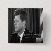 JFK Verschil/Diversity Quote Vierkante Button 5,1 Cm (Voorkant)