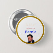 JFK voor Bernie Sanders Ronde Button 5,7 Cm (Voorkant /achterkant)
