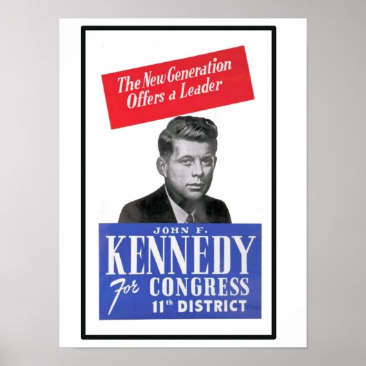JFK voor het Congres Poster (Voorkant)