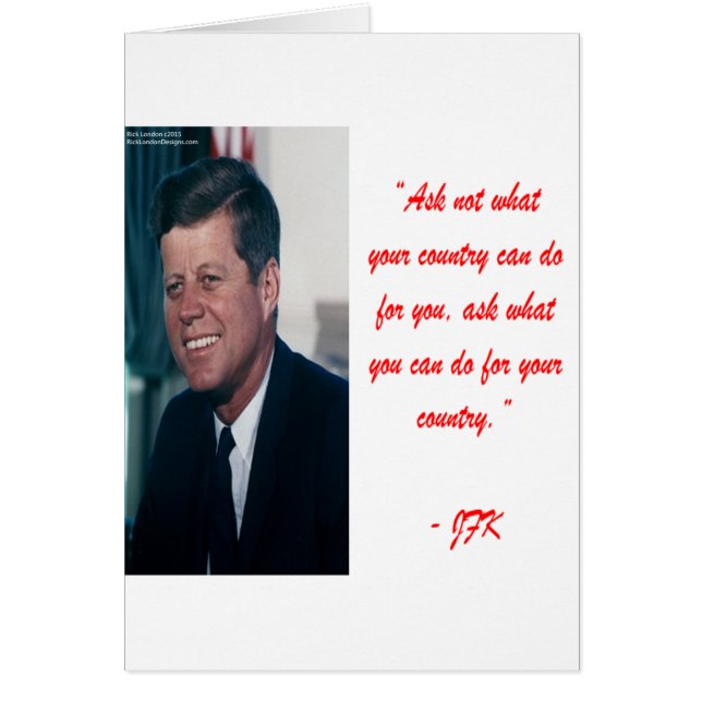 JFK & Vraag Niet Quote (Voorkant)