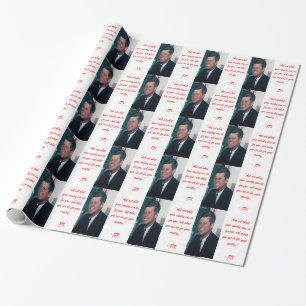 JFK & Vraag Niet Quote Cadeaupapier