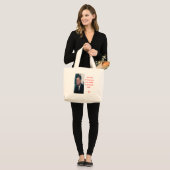 JFK & Vraag Niet Quote Grote Tote Bag (Voorkant (model))