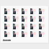 JFK & Vraag Niet Quote Vierkante Sticker (Vel)