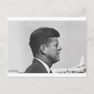 JFK "Vreedzame Revolutie" Citaat voor Kaarten en T