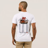 JFRD "The Real Heat" Stationslijst T-shirt (Achterkant volledig)