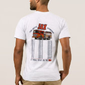 JFRD "The Real Heat" Stationslijst T-shirt (Achterkant)