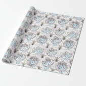 JG Art Nouveau Wrapping Paper Cadeaupapier (Uitgerold)