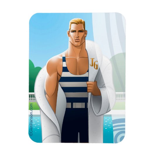 "JG" Premium Flexi Magnet van Glen Hanson Magneet (Verticaal)