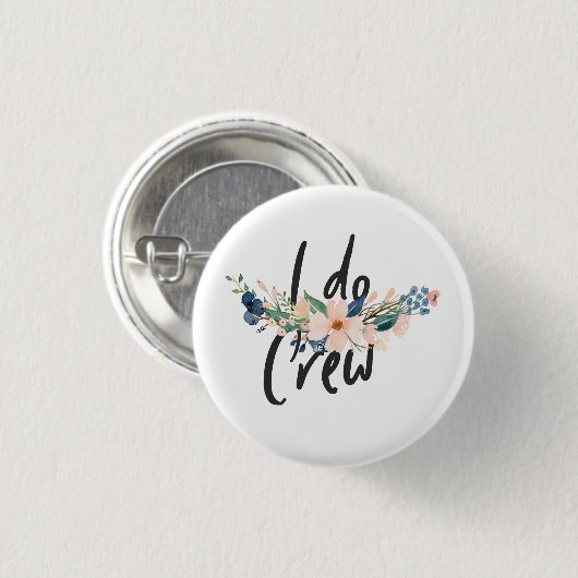 JGA - "I do" - Crew Ronde Button 3,2 Cm (Voorkant /achterkant)