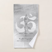 JGA Instructor Meditation Tree Pose Om Sign Quote Bad Handdoek (Handdoek)